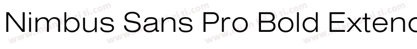 Nimbus Sans Pro Bold Extended字体转换
